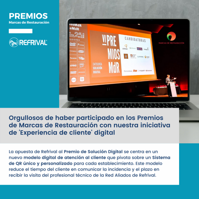 Refrival participa en la VI edición de los premios de marcas de restauración